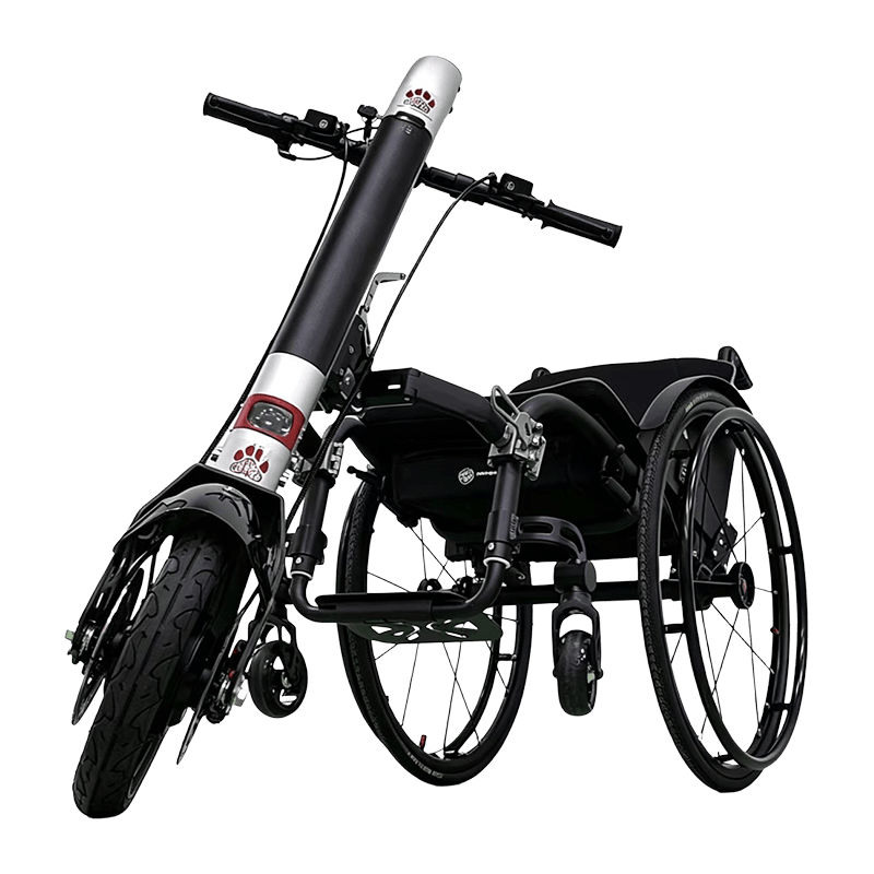 Electric Wheelchair Handcycle Attachment, Front-Mounted Powered Handcycle for Manual Wheelchair Mobility Assistance Electric Wheelchair Handcycle Attachment, Front-Mounted Powered Handcycle for Manual Wheelchair Mobility Assistance